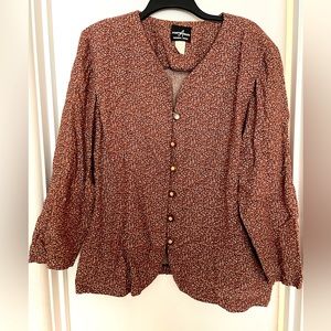 Gold buttons blouse